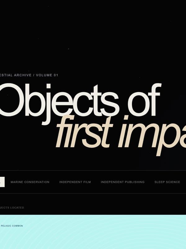 The Aphelion Heroes archive index, set in the Aphelion identity.